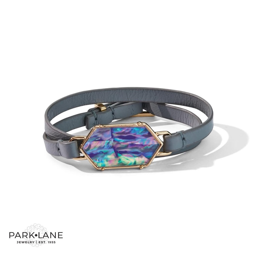 Park Lane Aura Bracelet Iridescent Stone Wrap